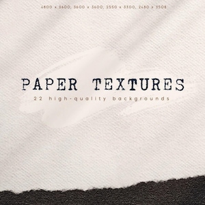 Paper Textures, digital papers, watercolor, cotton, recycled, sketching, hi-res resolution, 4 sizes, watercolor background, download