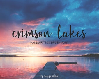 BUY 3 PAY FOR 2, Crimson Lakes font, handletterd font, modern handwriting font, wedding font, font for logo, quote font, download