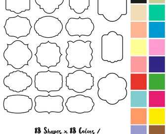 Digital frames clip art, colorful frames, pastel frames clipart, borders clip art, clipart frame, clipart border, download