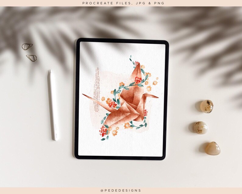 Procreate用のiPadモックアップ8個、使いやすいProcreateファイル、追加の影jpg、png、写真モックアップ、デジタルアートの展示、ダウンロード 画像 5