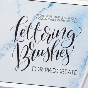 Lettering Brush Pack for Procreate, belettering brush, penselen voor procreate, ipad belettering, brush pen, marker brush, vet en dun, downloaden