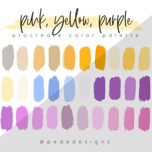 Pastels Procreate Color Palette Color Swatches Ipad - Etsy
