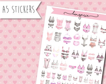 Stickers Lingerie - women's lingerie sticker board