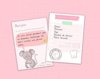 Carte de la Petite Souris - Certificat officiel