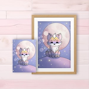 Illustration Renard et Lune