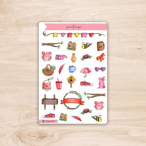 Spring Stickers - Spring Season Sticker Sheet