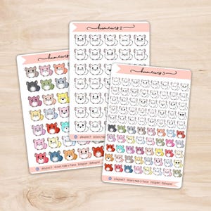 Stickers Humeurs - planche d'autocollants à personnaliser selon son humeur