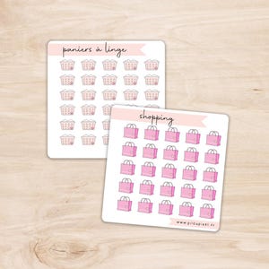Mini Stickers Plan With Me - planche d'autocollants un motif - illustrations vie quotidienne