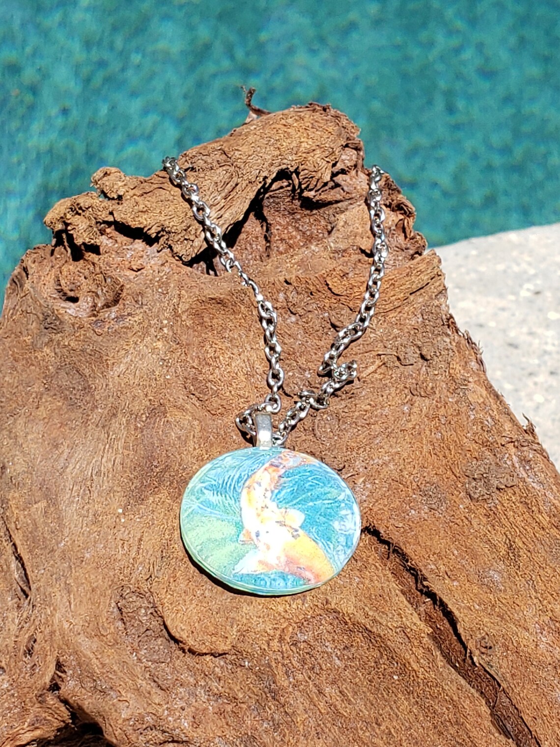 Japanese Koi Fish pendant necklace Etsy