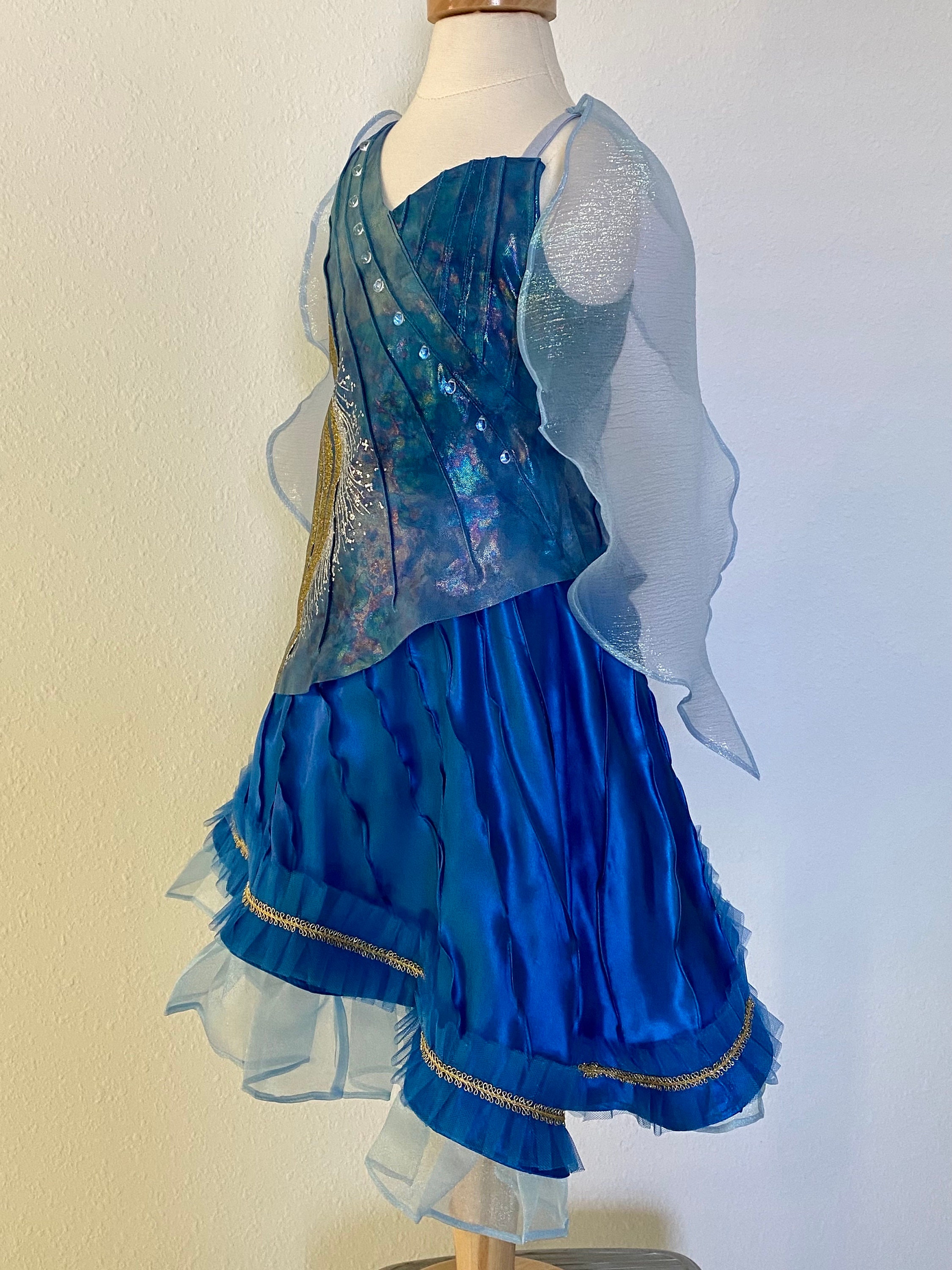 blue silvermist dress Sunset Stroll Stripe Maxi Dress