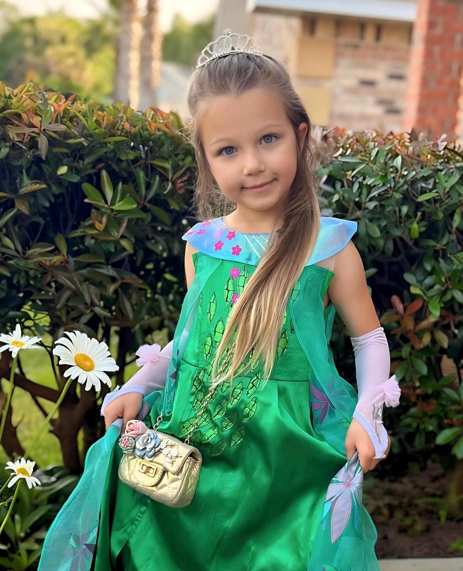 green elsa dress Ice Queen Dress and Cape Set Style B 10 main image 0