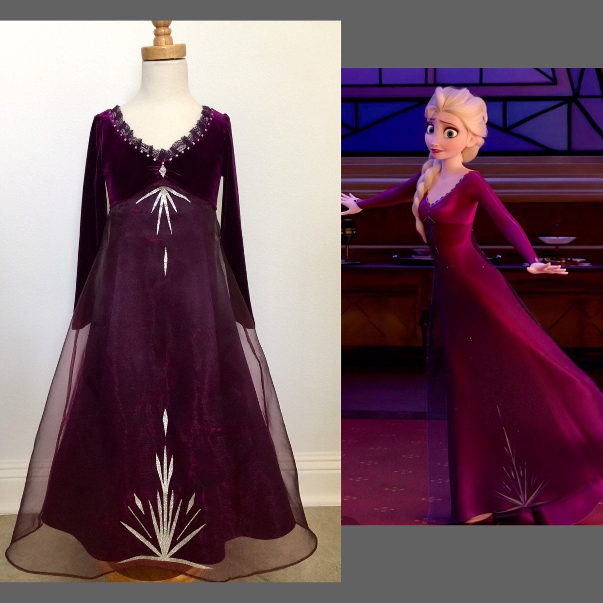 elsa purple dress