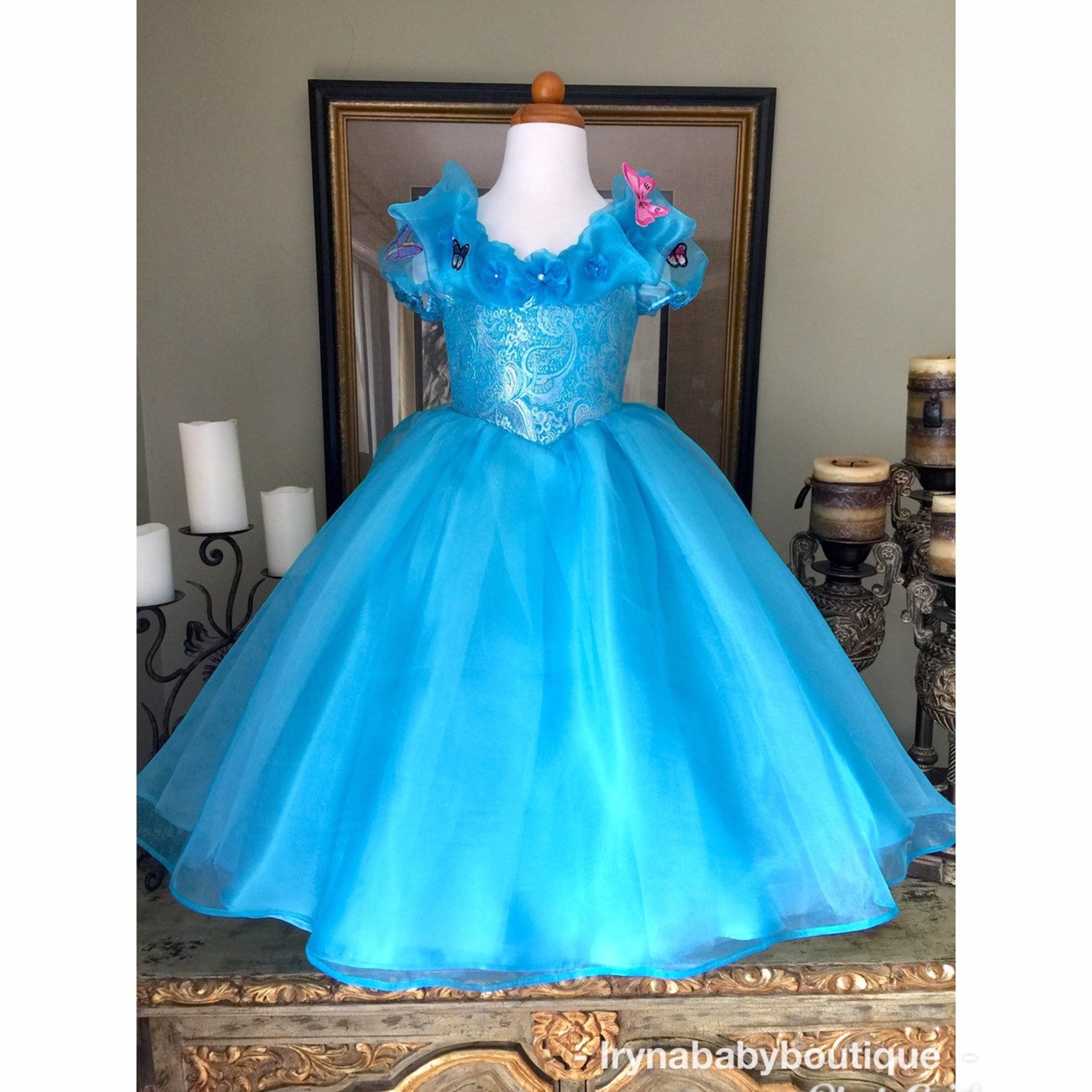 Birthday Dress Girl Disney Cinderella Toddlers Princess Etsy