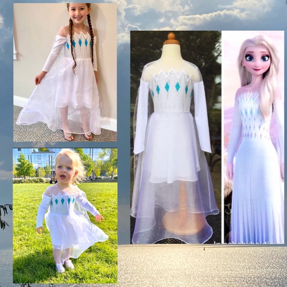 Frozen 2 Inspired White Dress Frozen Elsa Dress Girls Snow - Etsy Frozen 2 Inspired White Dress Frozen Elsa Dress Girls Snow - Etsy