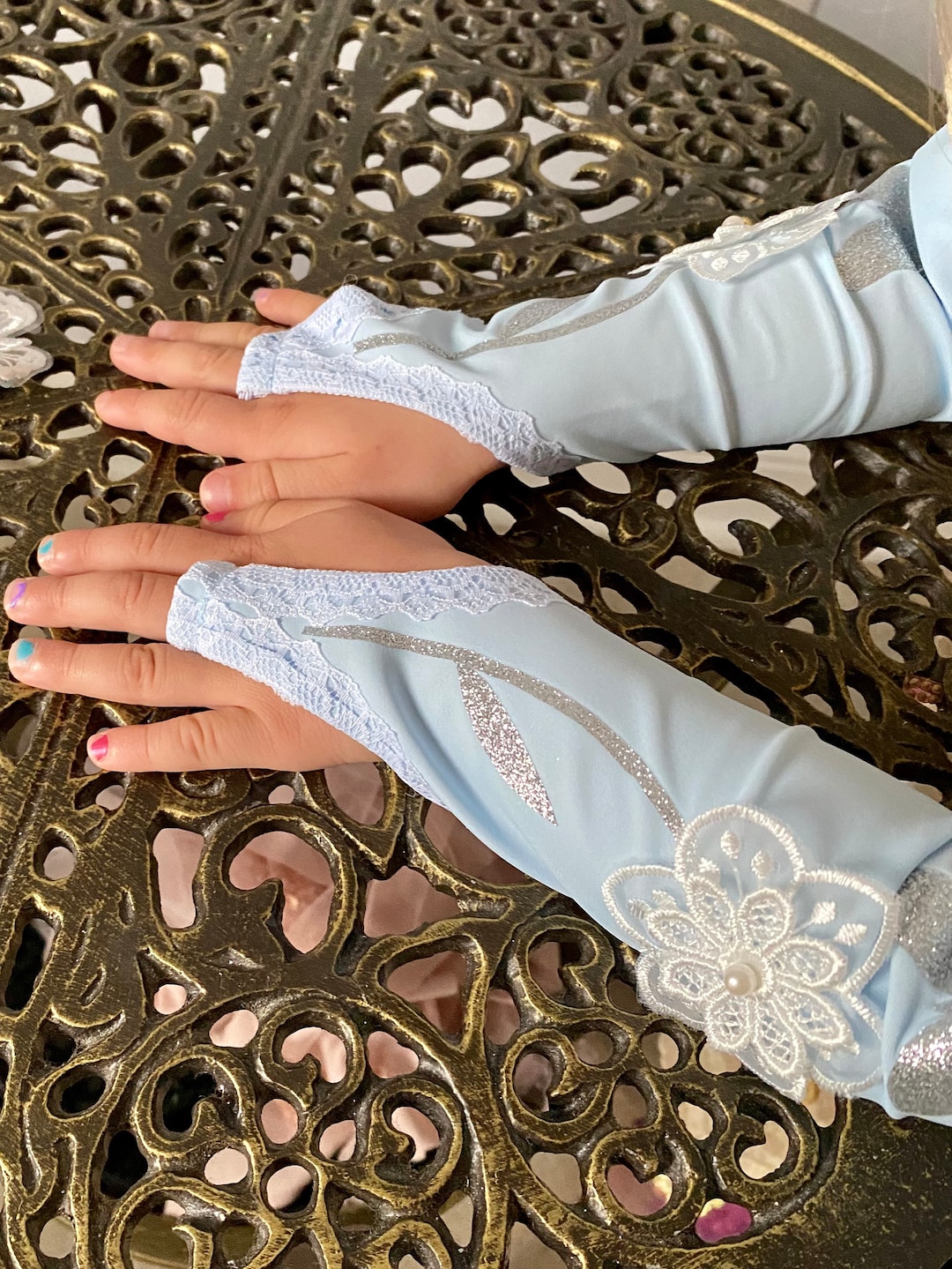 Cinderella Gloves, Disney Princess Cinderella, Blue Cinderella Gloves ...