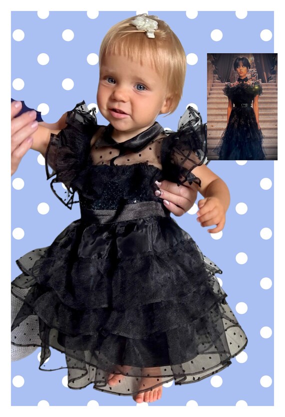 Black dress for baby discount