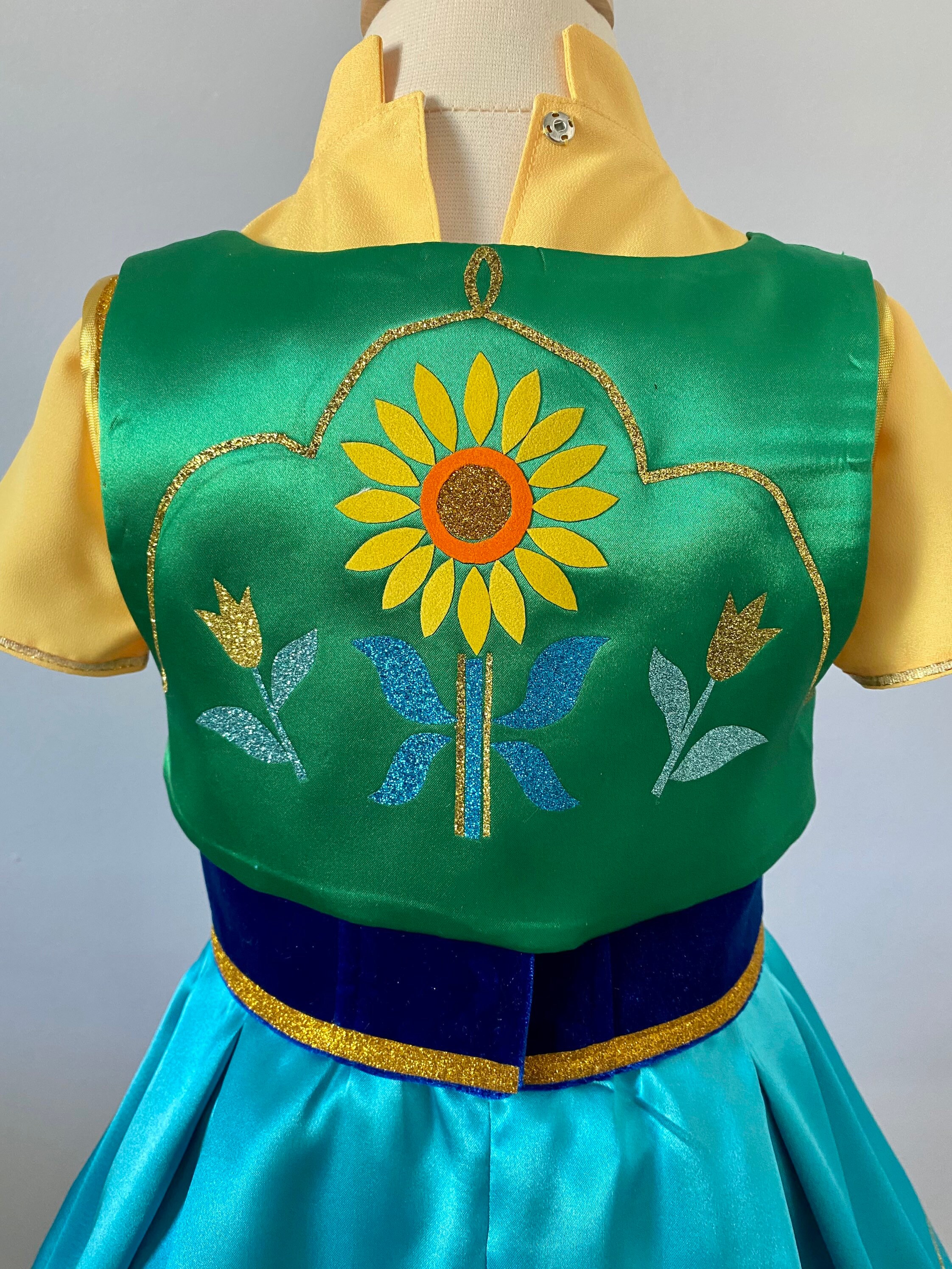 anna frozen birthday dress The Frozen Ice Queen Birthday Dress – Cora and Violet main image 1