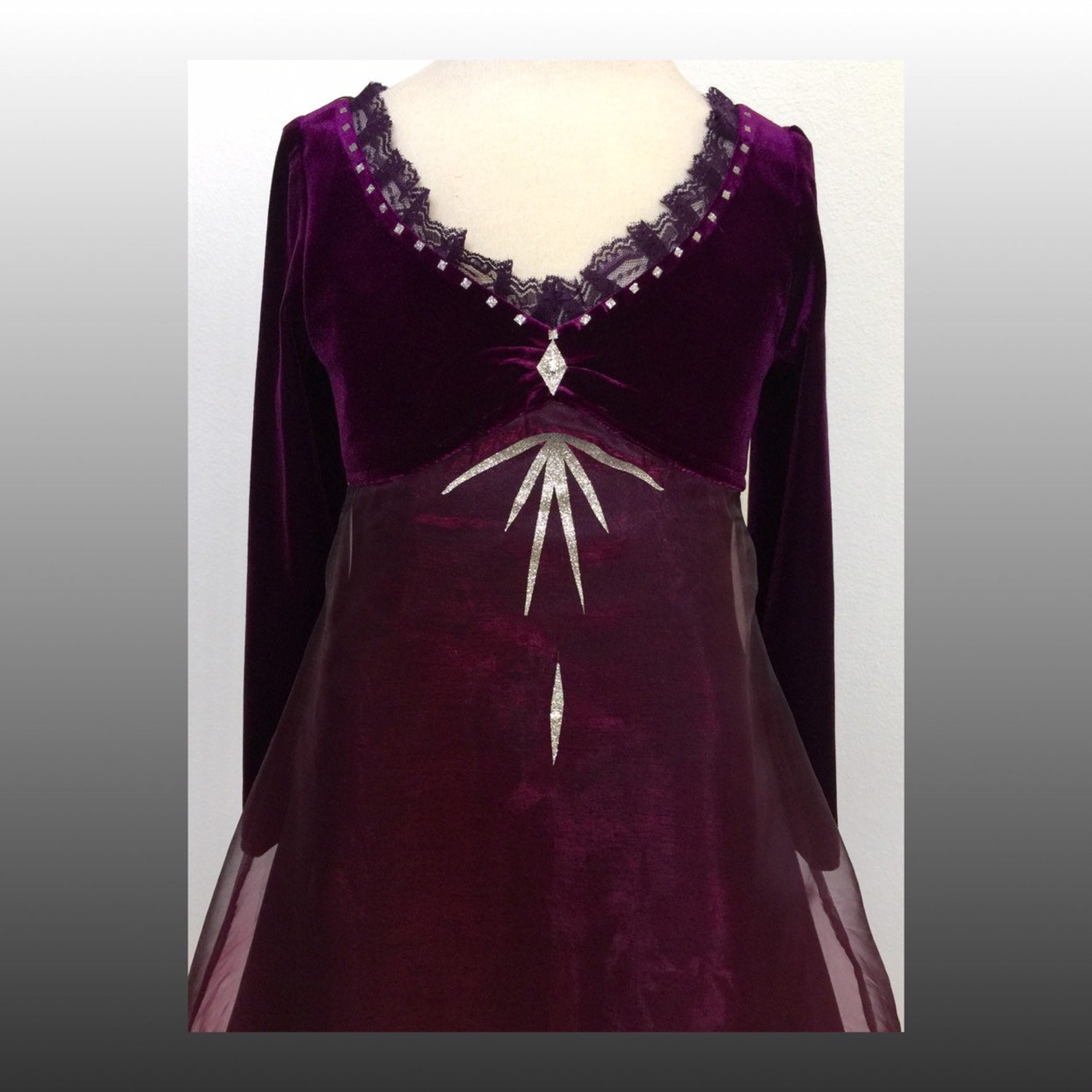 frozen 2 elsa night dress