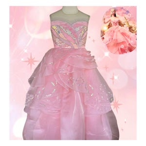 Glinda The Good Witch Dress Girl, Glinda Bubble Dress Kids, Glinda Alphaba, Glinda The Wizard Of Oz, Pink Dress Girl, Birthday Dress Girl