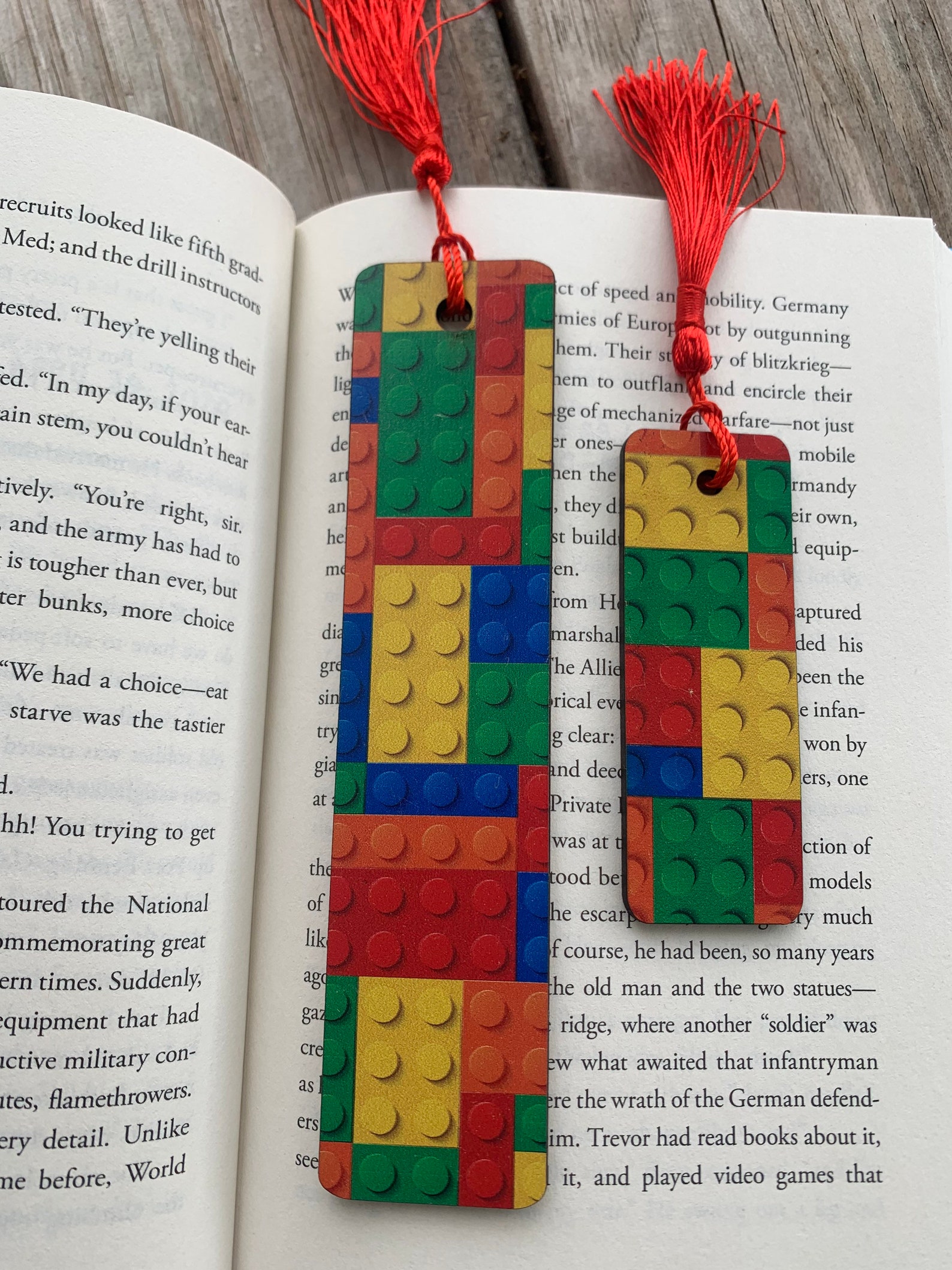 Lego bookmark sturdy bookmark book lover kids Etsy