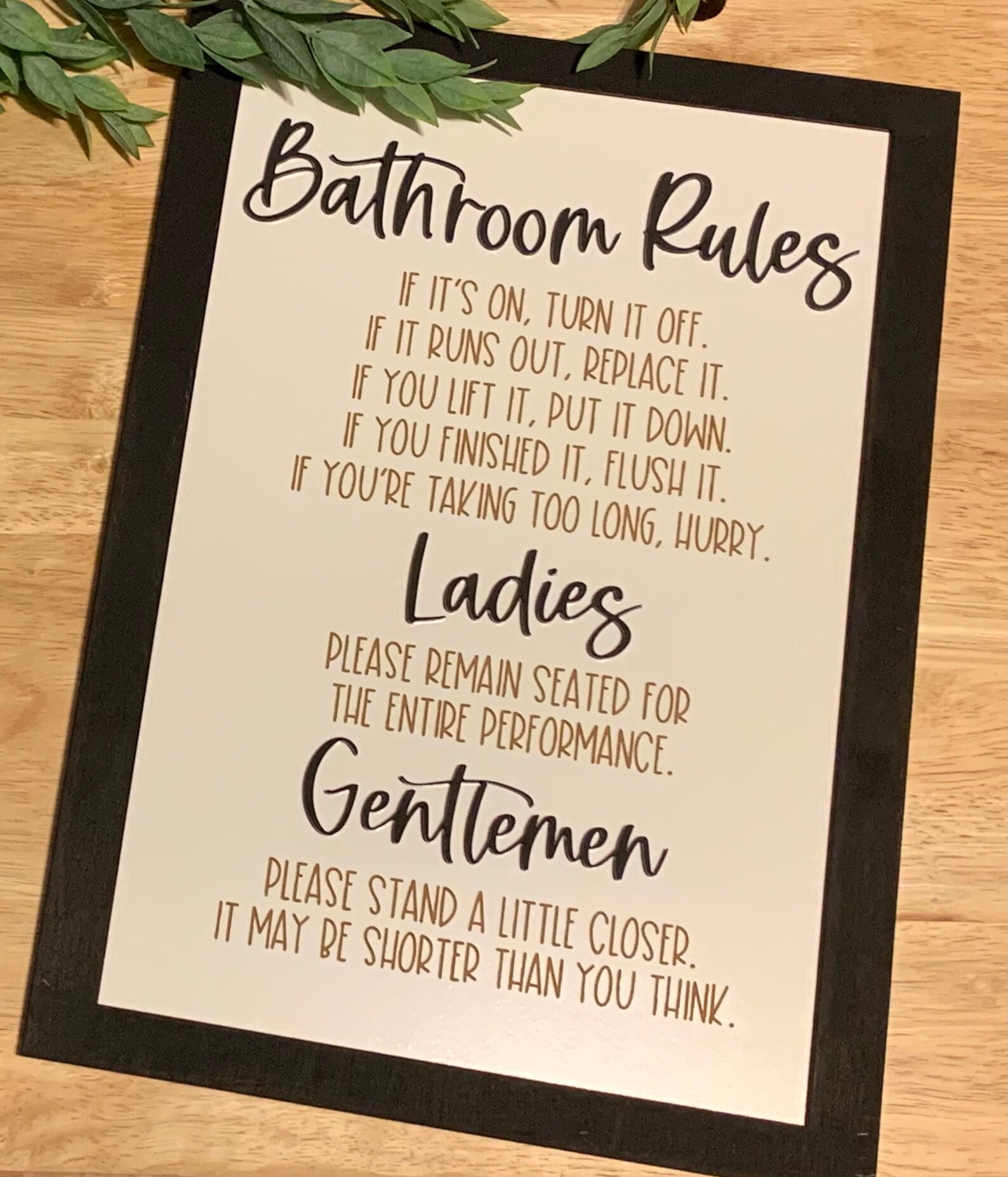 Bathroom Rules Bathroom Entertainment Guest Bathroom Etsy