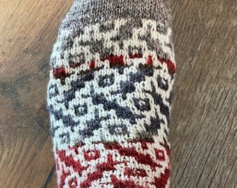 Calcetines de puntada deslizada con mosaico
