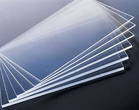 Acrylic Sheet Clear Acrylic per Sq Ft Multiple Thicknesses 0.125 0.1875  0.25 0.375 0.5 0.75 1.0 DIY Arts Crafts 