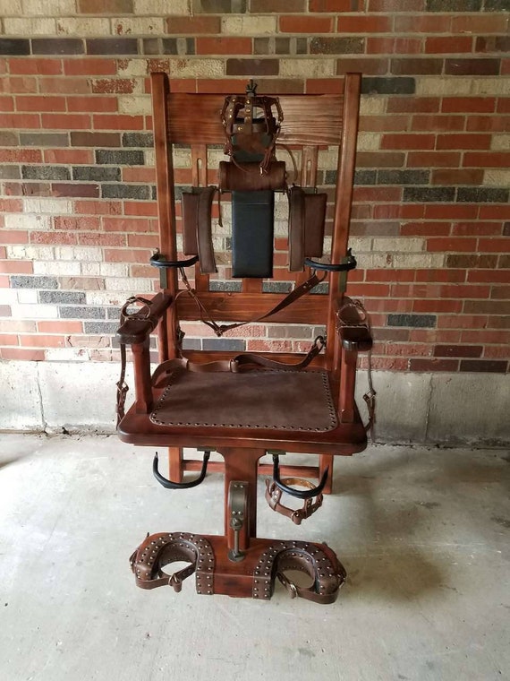 Museum Replica Complete Old Sparky Electric Chair Halloween Etsy