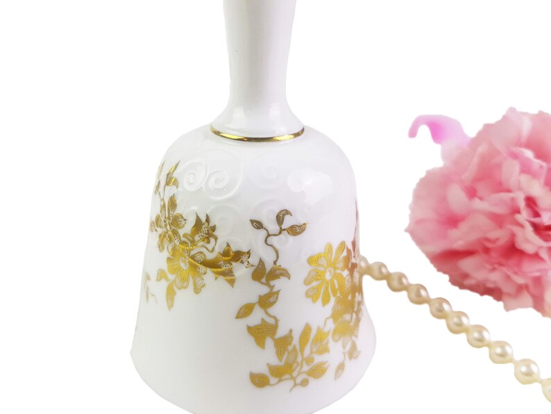 Vintage Crown Staffordshire Bell Aristocrat Pattern Gold ...