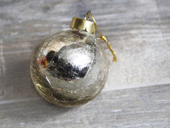 Vintage Crackle Glass Silver Christmas Ornament Kugel Style Etsy image 0 - Vintage Crackle Glass Silver Christmas Ornament Kugel Style Etsy