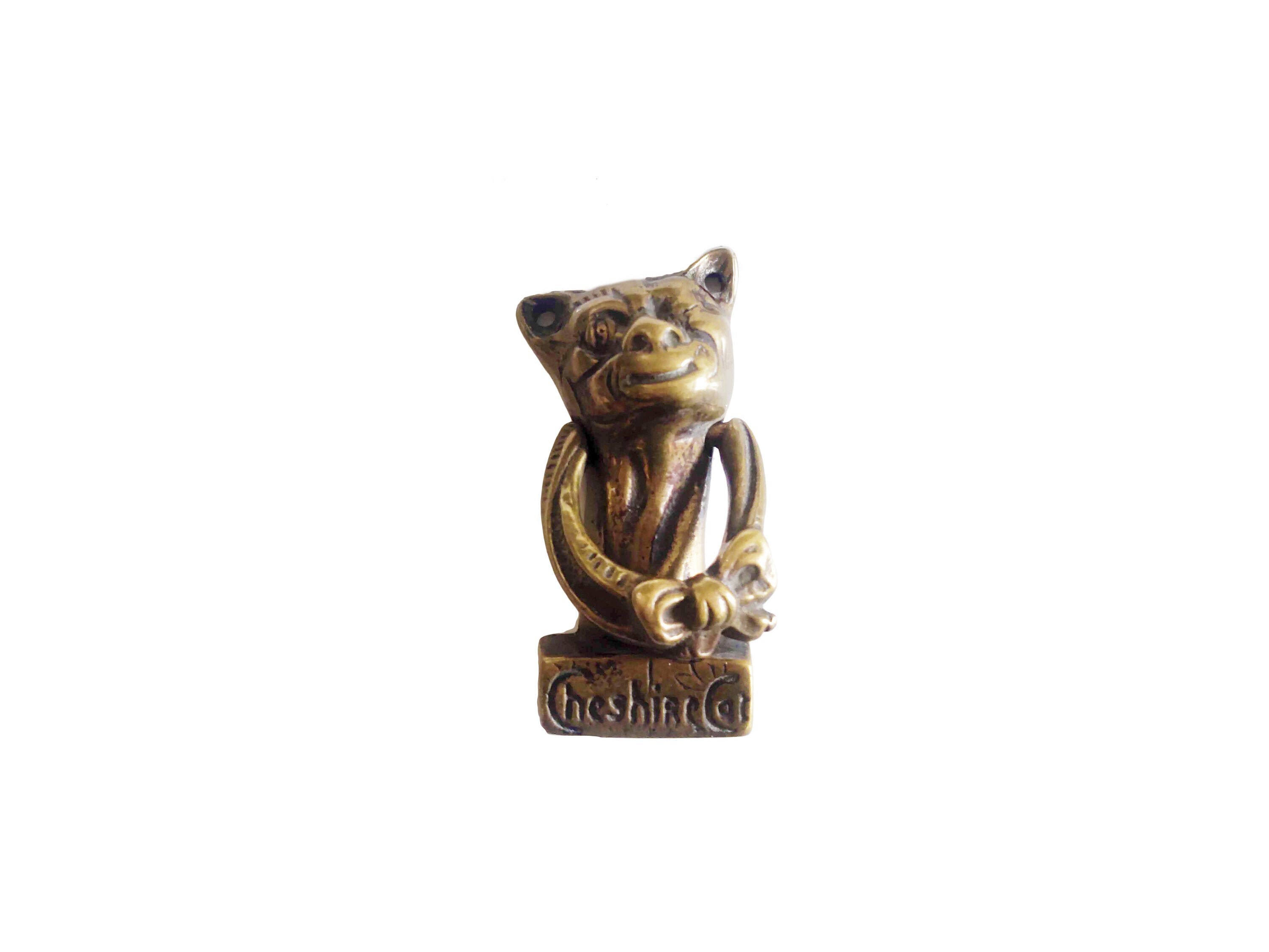 Brass Door Knocker Cheshire Cat Alice in Wonderland Etsy