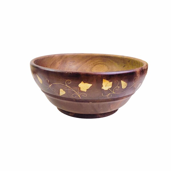 Wooden Leaf Bowl Etsy