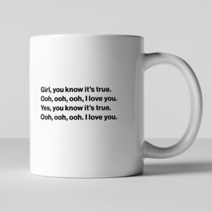 Girl You know It's True Milli Vanilli 1980s Pop Music Coffee Mug