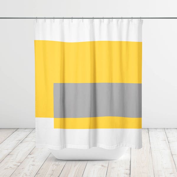 Color Block Curtain Etsy