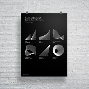 The Visual Display of Quantitative Information Blends, Edward R. Tufte Poster, Art Print Geometric, Data Visualization, Infographics, Design
