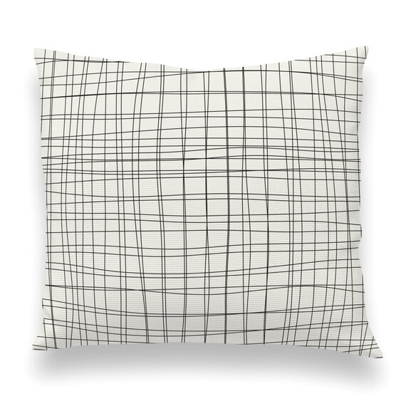 Organic Grid Lines Pillow Cover Pillow Case Pillow Sham Etsy