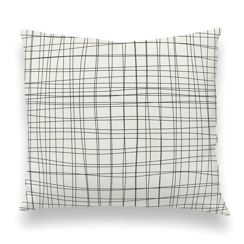 Organic Grid Lines Pillow Cover. Pillow Case. Pillow Sham. Etsy