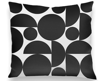 Large Super Fun Half Circles Pillow Cover. Pillow Case. Pillow Sham. Throw Pillow. Decorative Pillow Cover. Select Size.