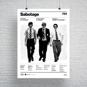 Sabotage Beastie Boys Print - Etsy