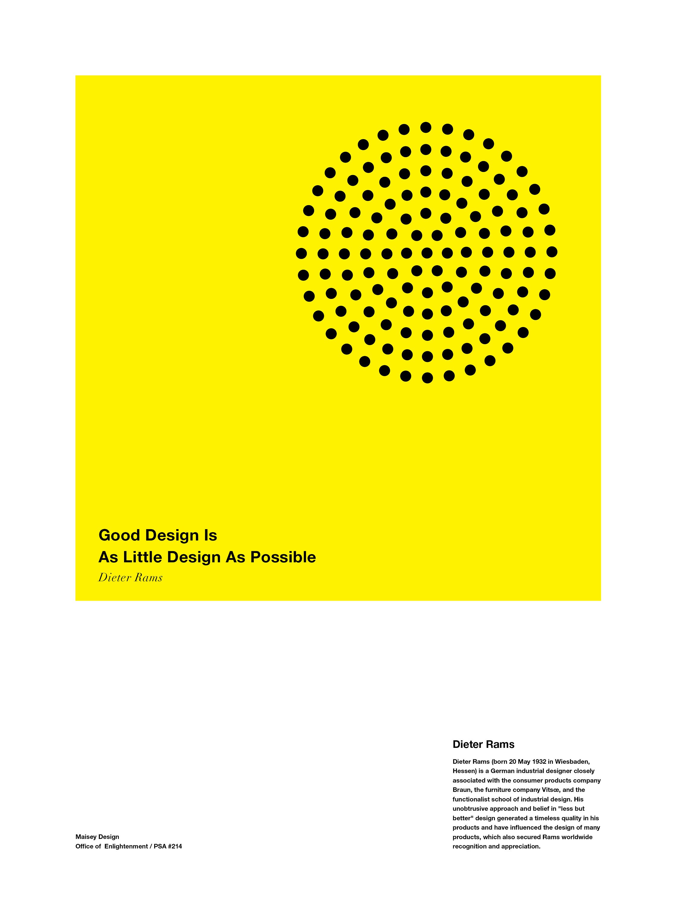Dieter Rams Good Design is as Little Design as Possible - Etsy Israel