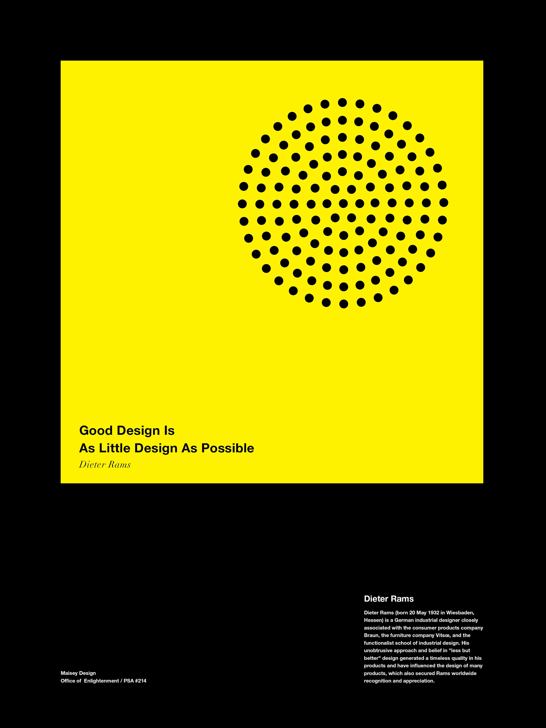Dieter Rams Good Design is as Little Design as Possible - Etsy Norway
