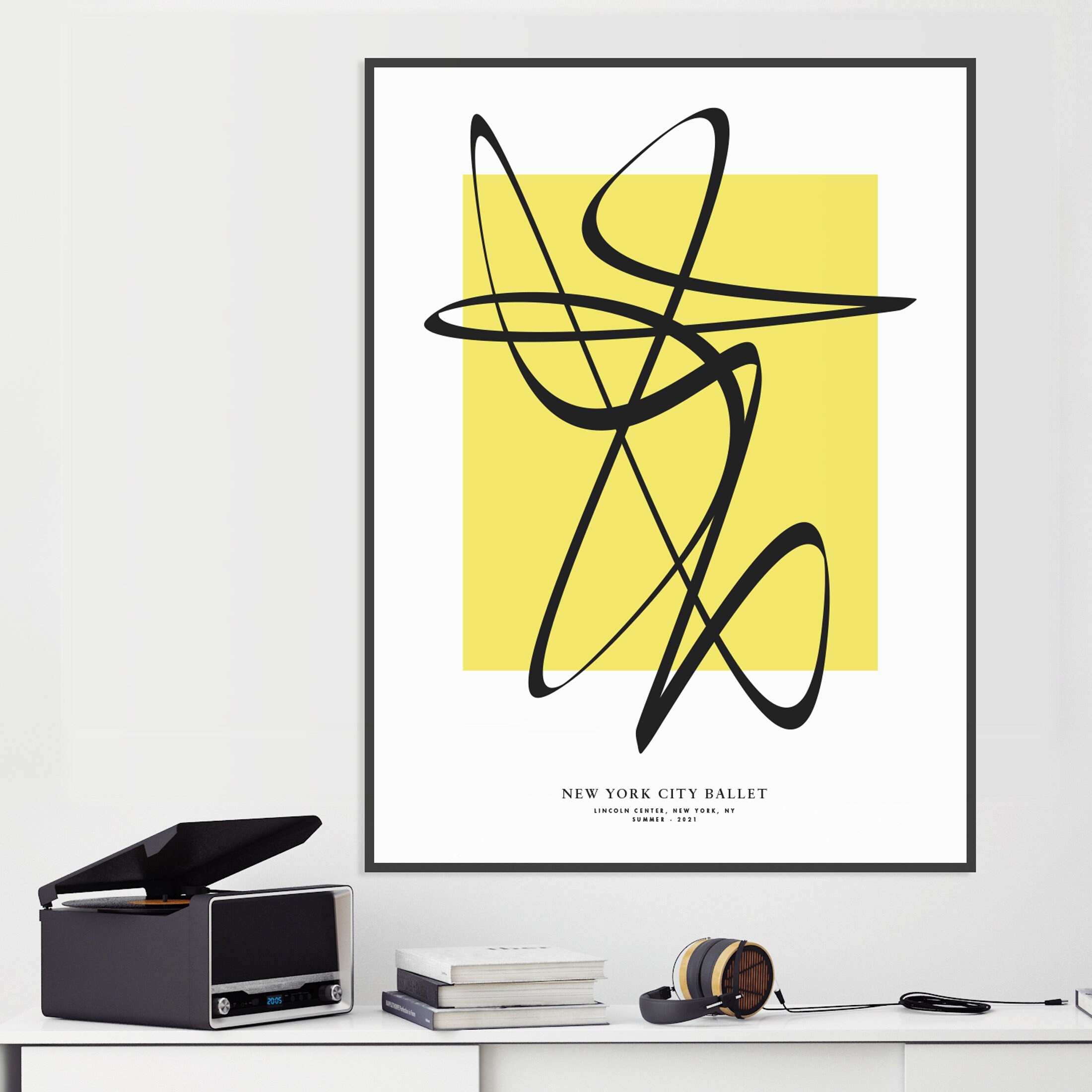 New York City Ballet NYC Concert Poster Dancing Modern Dance Jazz