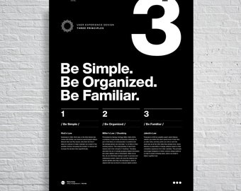 3 Principles of User Experience Design UX/UI Helvetica, typografisch, digitaal ontwerp, productontwerp, architectuur, webdesign, infographic