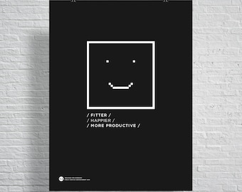 AI Poster / Fitter / Happier / More Productive