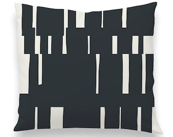 black and white graphic pillows