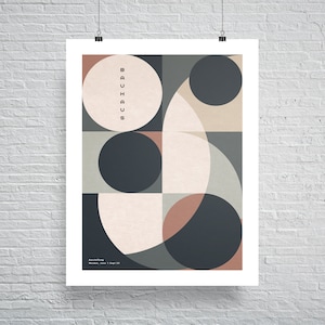 Bauhaus Geometric Circles and Squares Exhibition Poster modernism modern abstract Ausstellung Weimar Geometric Modern architecture graphic