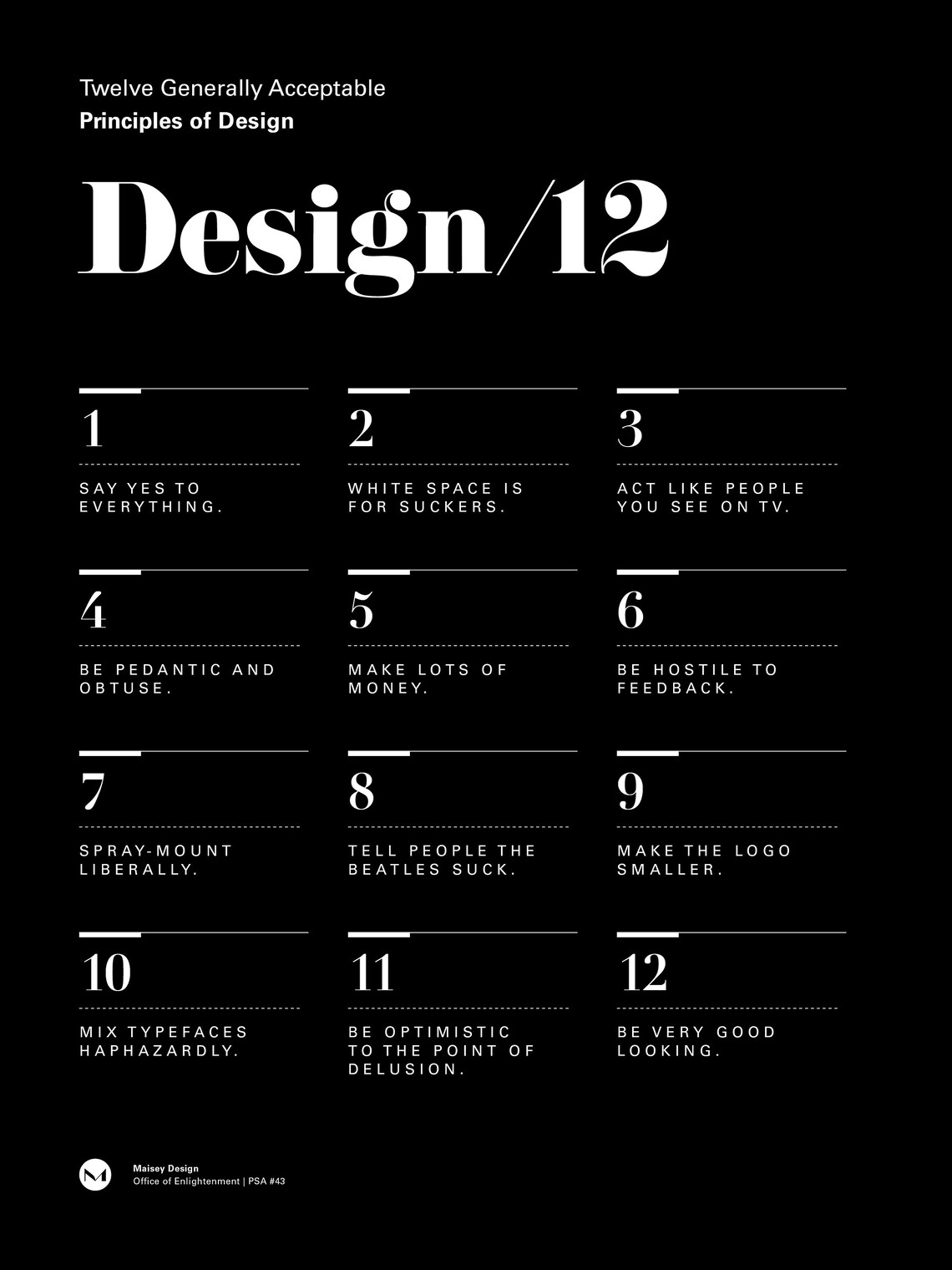 12 Principles of Design UX/UI Graphic Illustration Helvetica Typography ...