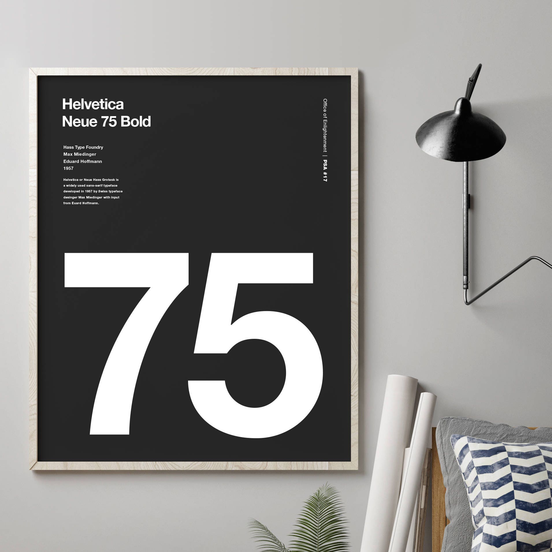 Helvetica Neue 75 Bold, Typographic, Swiss Typography, Quote