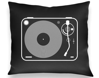 Vintage Turntable Pillow