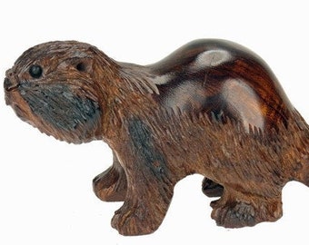 Desert Ironwood Beaver with Detail carving